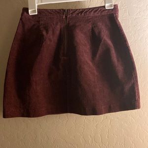 Size small, maroon corduroy skirt, In good condition